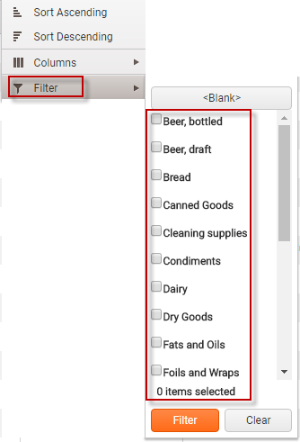 Using the Grid: Sorting, Searching, and Printing Ingredients and ...